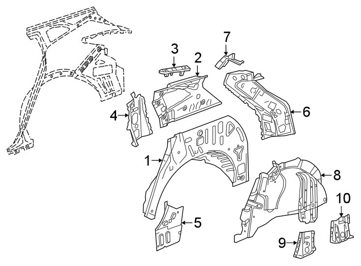 9QUARTER PANEL. INNER STRUCTURE.https://images.simplepart.com/images/parts/motor/fullsize/GF19590.png