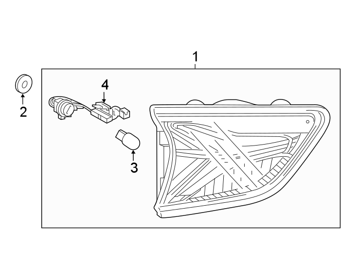 Diagram REAR LAMPS. BACKUP LAMPS. for your 2008 Chevrolet Trailblazer   