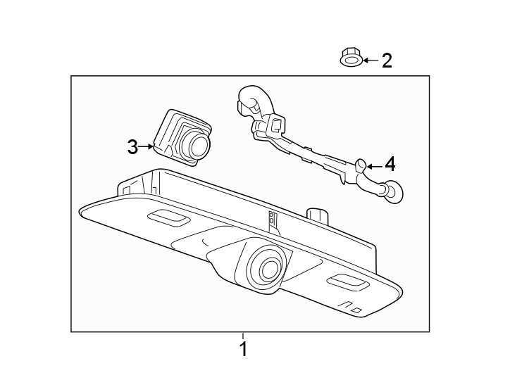 Diagram REAR LAMPS. LICENSE LAMPS. for your 2020 Chevrolet Spark 1.4L Ecotec CVT LT Hatchback 