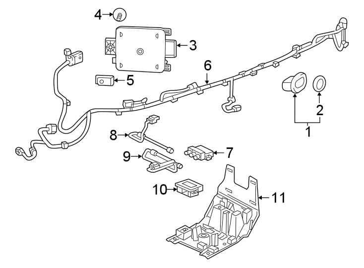 Diagram REAR BUMPER. ELECTRICAL COMPONENTS. for your 2002 Buick Century   