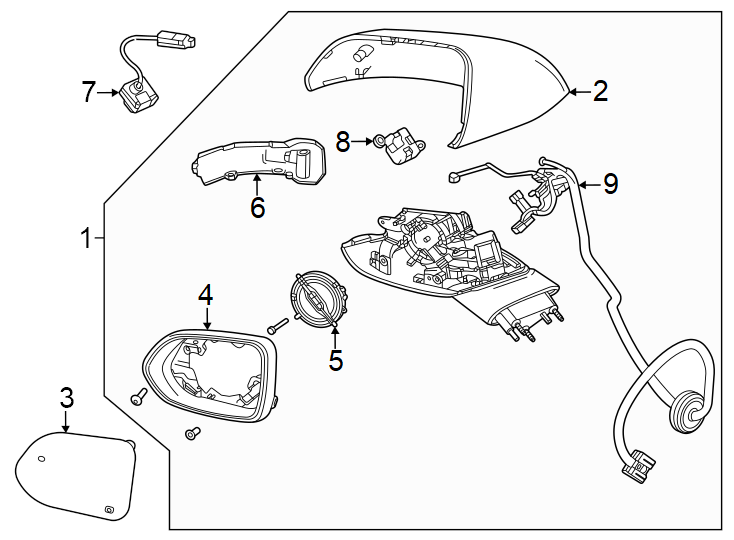 7W/MEMORY. W/O memory. W/O surround view. W/SIGNAL lamp. W/SURROUND view.https://images.simplepart.com/images/parts/motor/fullsize/GF24595.png