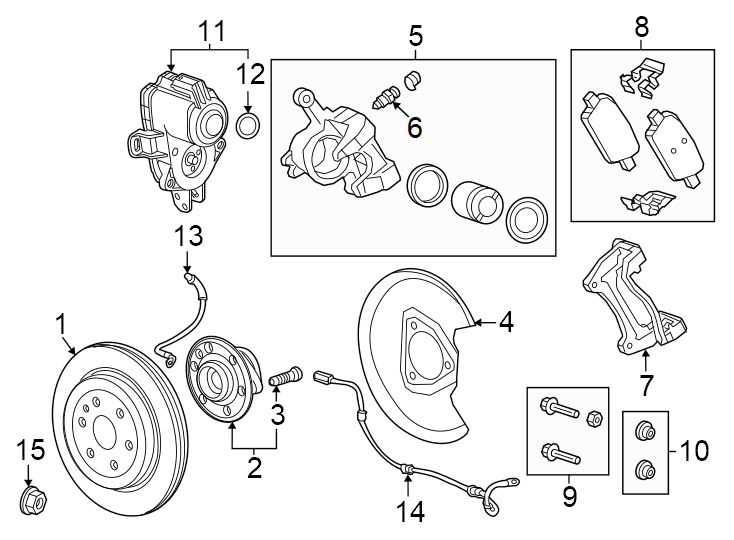 Diagram Rear suspension. Brake components. for your 1985 Chevrolet Camaro   