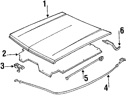 Chevrolet S Blazer Cable Hood Prim Lat Release S Series Body