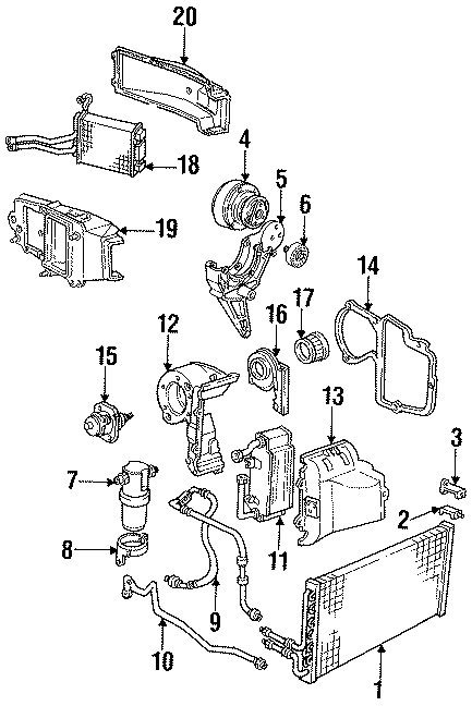 Diagram AIR CONDITIONER & HEATER. for your 2013 Buick Enclave    