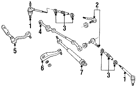 Diagram STEERING GEAR & LINKAGE. for your 2022 Chevrolet Camaro  LS Coupe 