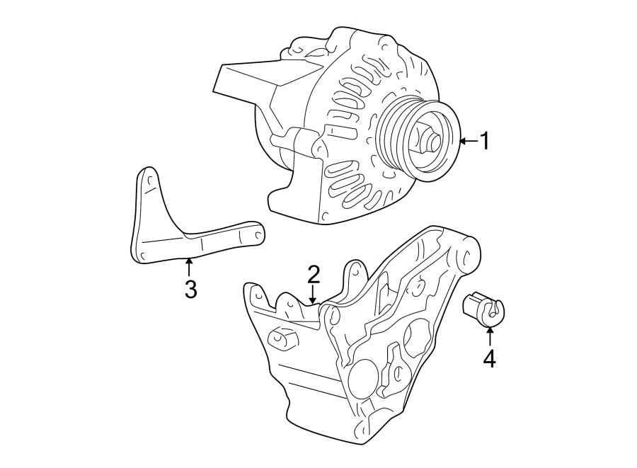 Diagram ALTERNATOR. for your 2022 Chevrolet Blazer   