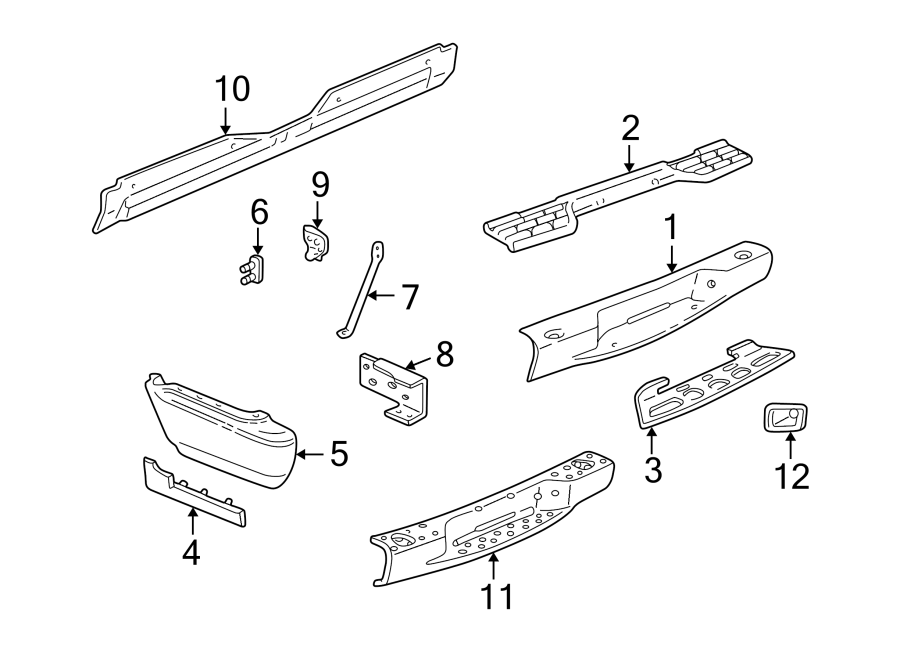 5REAR BUMPER. BUMPER & COMPONENTS.https://images.simplepart.com/images/parts/motor/fullsize/GF95695.png