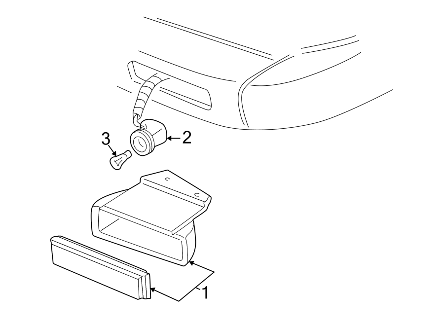 Diagram FRONT LAMPS. PARK LAMPS. for your 2005 Chevrolet Monte Carlo LS Coupe  