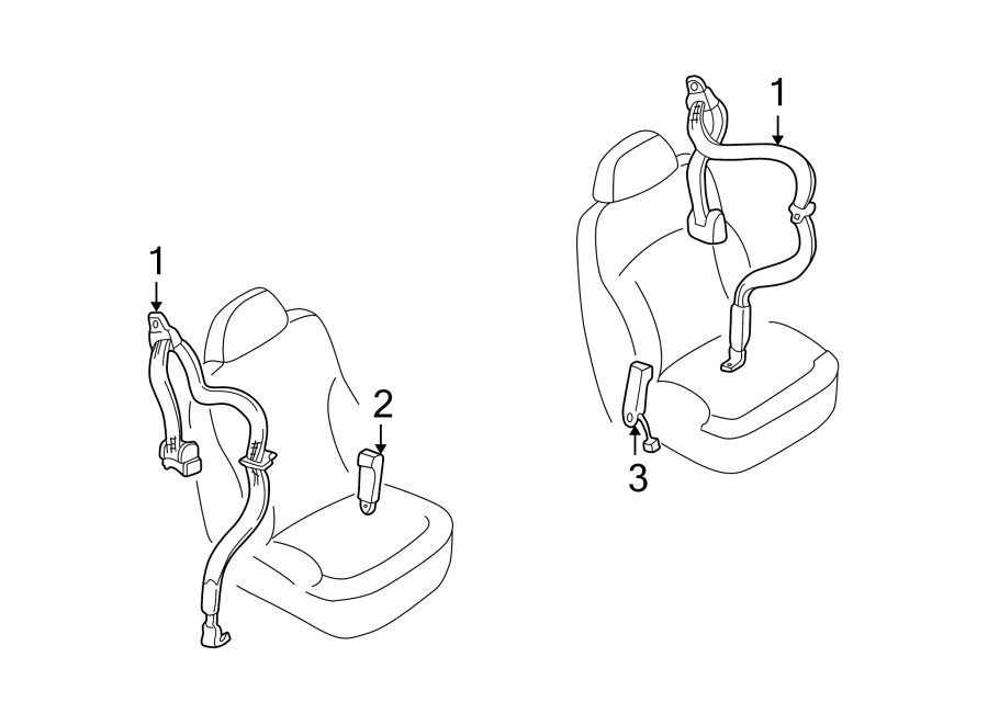 RESTRAINT SYSTEMS. FRONT SEAT BELTS.