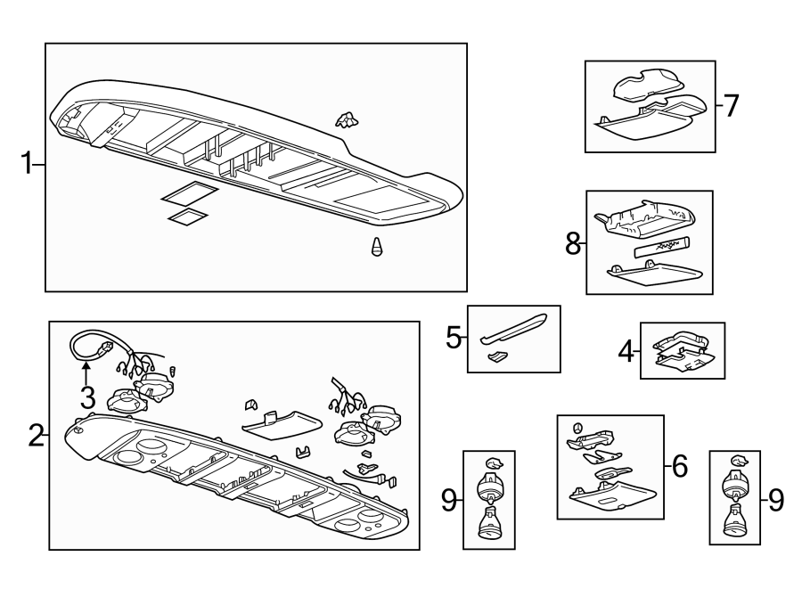 OVERHEAD CONSOLE.