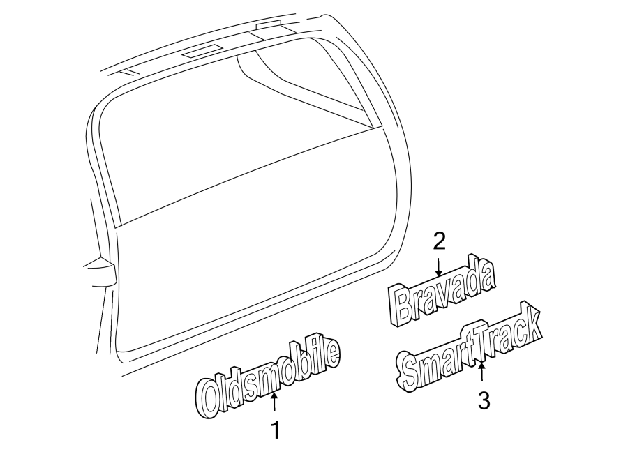 3LIFT GATE. EXTERIOR TRIM.https://images.simplepart.com/images/parts/motor/fullsize/GF95966.png