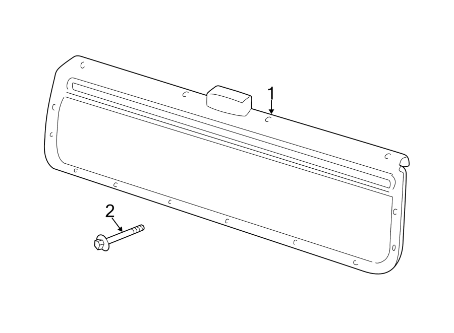 Diagram LIFT GATE. INTERIOR TRIM. for your 2020 Chevrolet Equinox Premier Sport Utility  