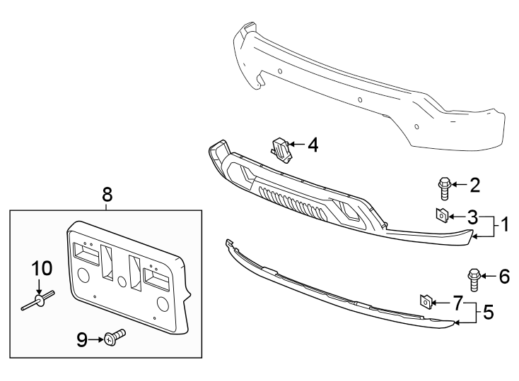 4FRONT BUMPER. BUMPER & COMPONENTS.https://images.simplepart.com/images/parts/motor/fullsize/GG19010.png