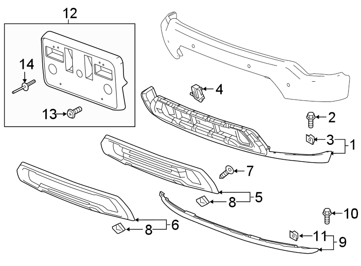 4FRONT BUMPER. BUMPER & COMPONENTS.https://images.simplepart.com/images/parts/motor/fullsize/GG19025.png