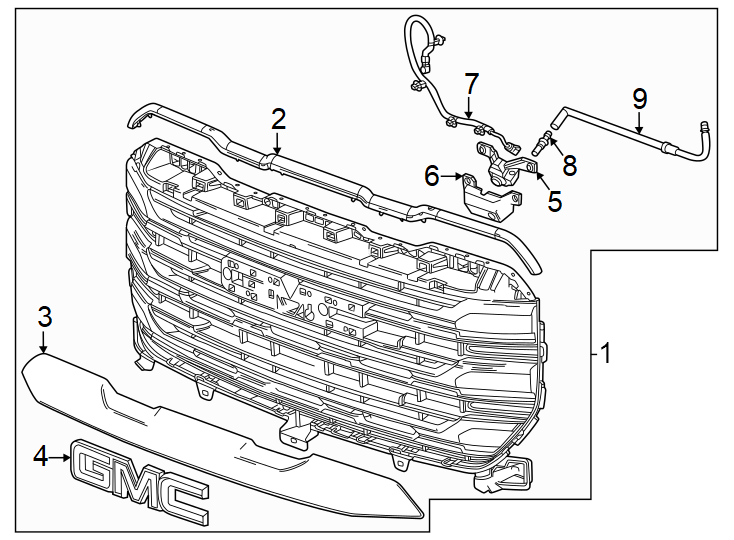 8Grille & components.https://images.simplepart.com/images/parts/motor/fullsize/GG19046.png