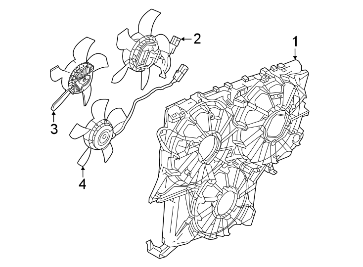 Diagram Cooling fan. for your 2010 Chevrolet Silverado   