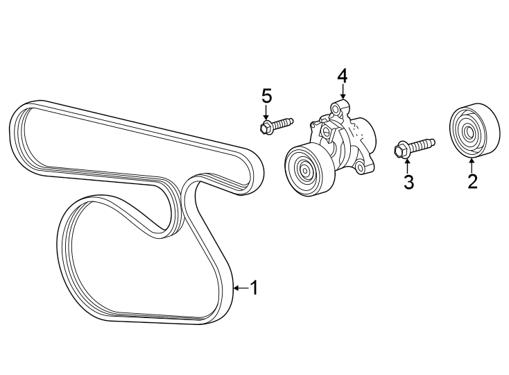 Diagram Belts & pulleys. for your 2012 Buick Regal   