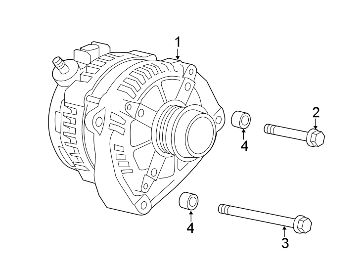 Diagram ALTERNATOR. for your 2022 Chevrolet Blazer   