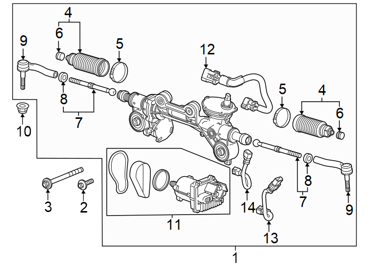 Diagram Steering gear & linkage. for your GMC Sierra 1500  