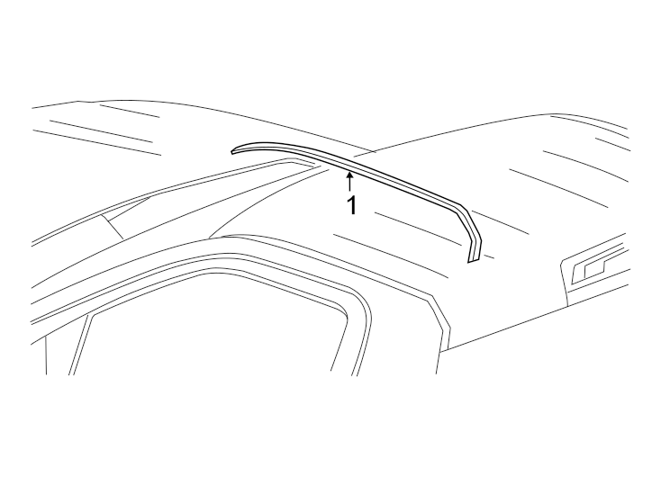 Diagram EXTERIOR TRIM. for your Chevrolet Bolt EV  