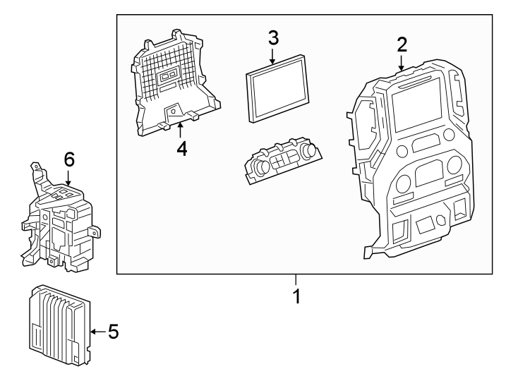 5INSTRUMENT PANEL. SOUND SYSTEM.https://images.simplepart.com/images/parts/motor/fullsize/GG19692.png