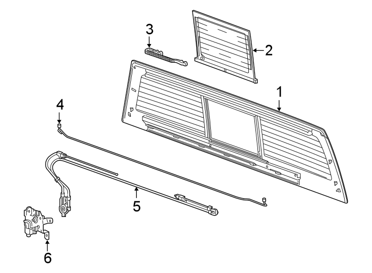 6BACK GLASS. GLASS & HARDWARE.https://images.simplepart.com/images/parts/motor/fullsize/GG19776.png