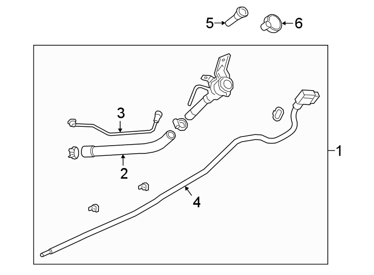 Diagram FUEL SYSTEM COMPONENTS. for your 2017 GMC Sierra 2500 HD 6.6L Duramax V8 DIESEL A/T 4WD SLE Standard Cab Pickup Fleetside 