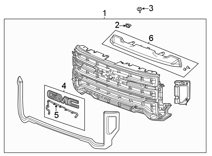 6Grille & components.https://images.simplepart.com/images/parts/motor/fullsize/GG20011.png