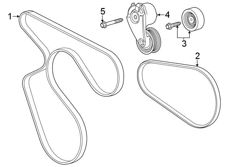 Diagram Belts & pulleys. for your 2015 GMC Sierra 2500 HD 6.6L Duramax V8 DIESEL A/T 4WD SLE Extended Cab Pickup Fleetside 