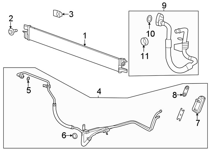 TRANS oil cooler. Diagram