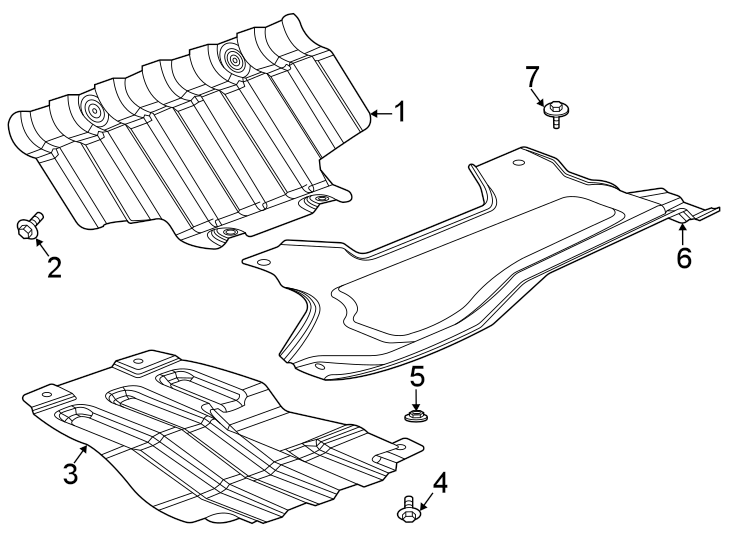 Frame. Splash shields. Diagram