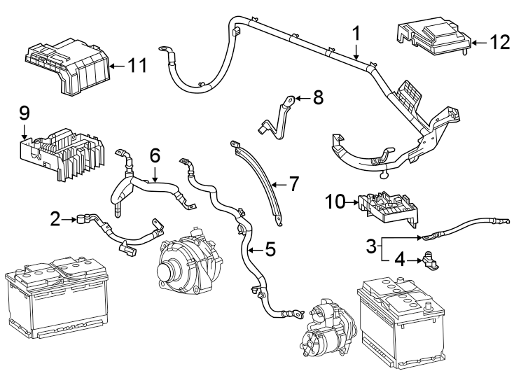 Battery cables.