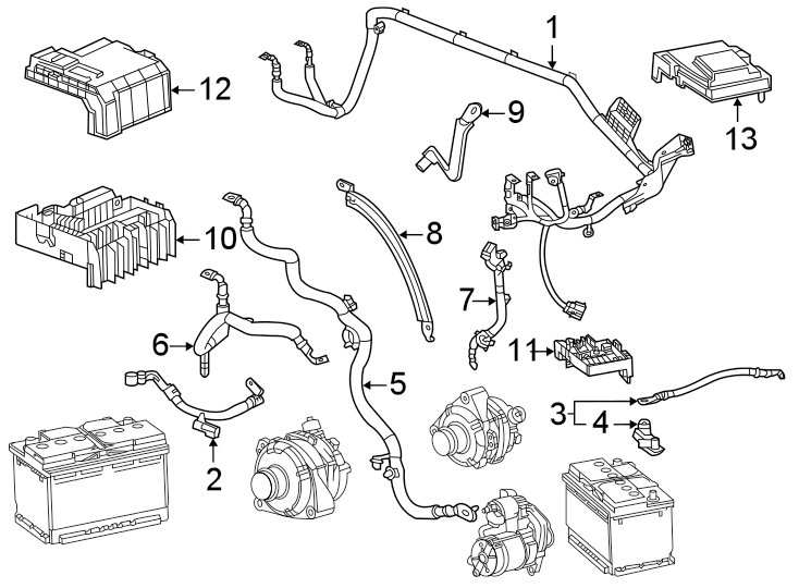 Battery cables.