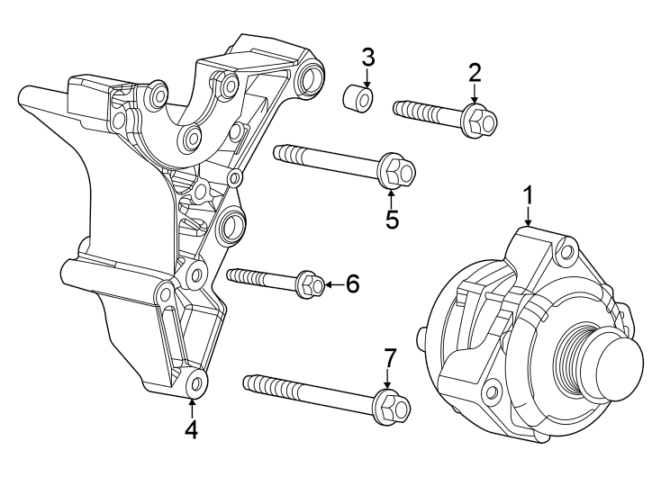 Diagram Alternator. for your 2022 Chevrolet Blazer   