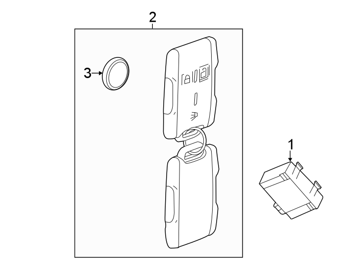 Diagram Keyless entry components. for your 2016 Chevrolet Spark  LT Hatchback 