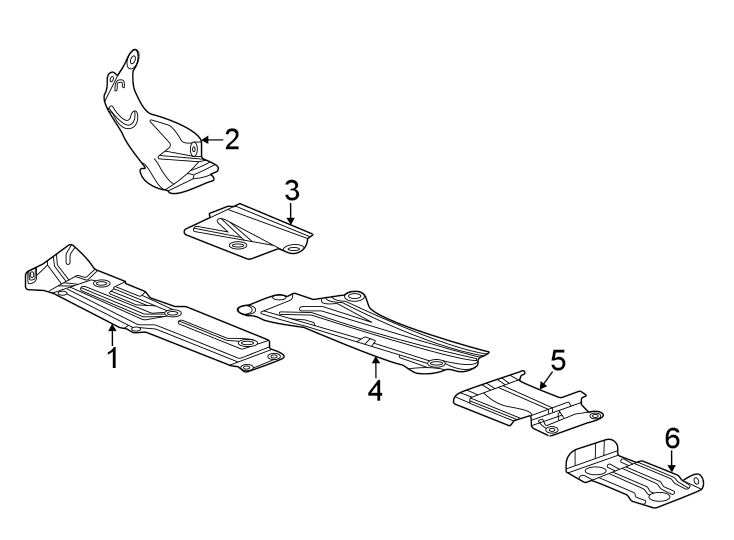 Diagram Exhaust system. Heat shields. for your 1989 Chevrolet Camaro   