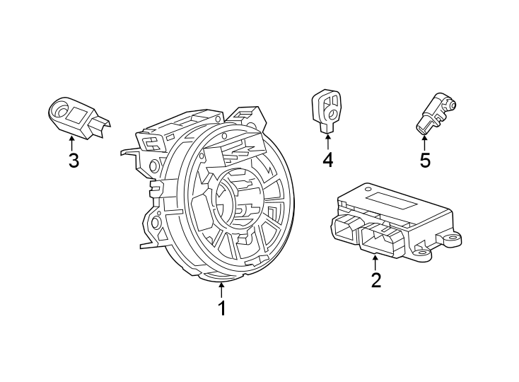 Diagram Restraint systems. Air bag components. for your Hummer