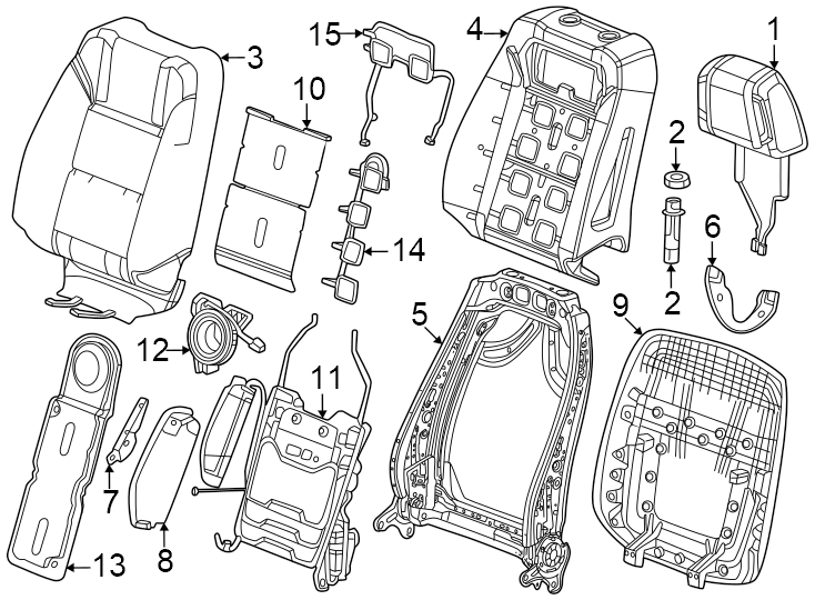 14Seats & tracks. Driver seat components.https://images.simplepart.com/images/parts/motor/fullsize/GG20421.png