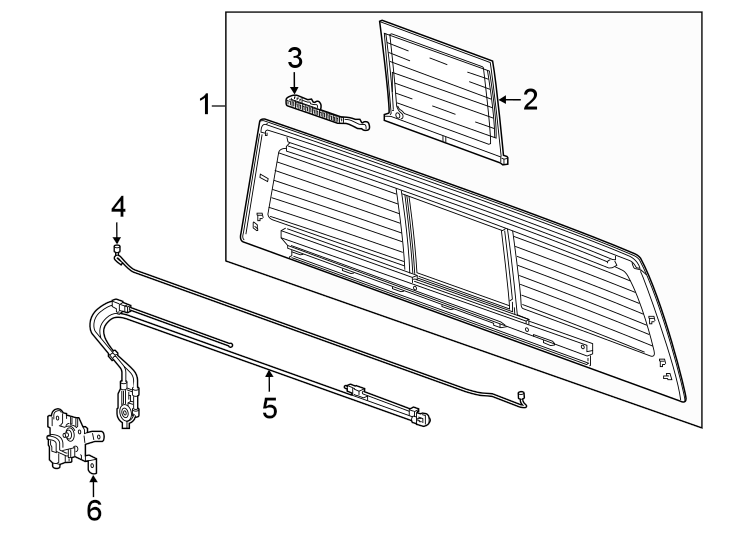 6Back glass. Glass & hardware.https://images.simplepart.com/images/parts/motor/fullsize/GG20502.png