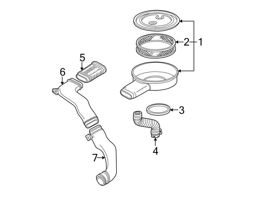 Diagram AIR INLET. for your 2017 Chevrolet Spark 1.4L Ecotec M/T LS Hatchback 