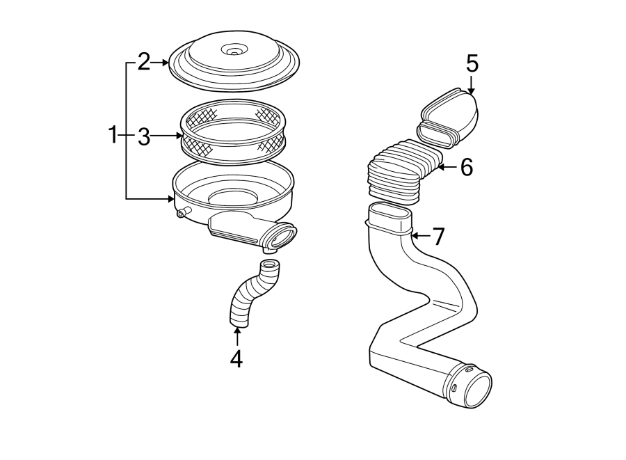 Diagram AIR INLET. for your 2020 Chevrolet Spark   