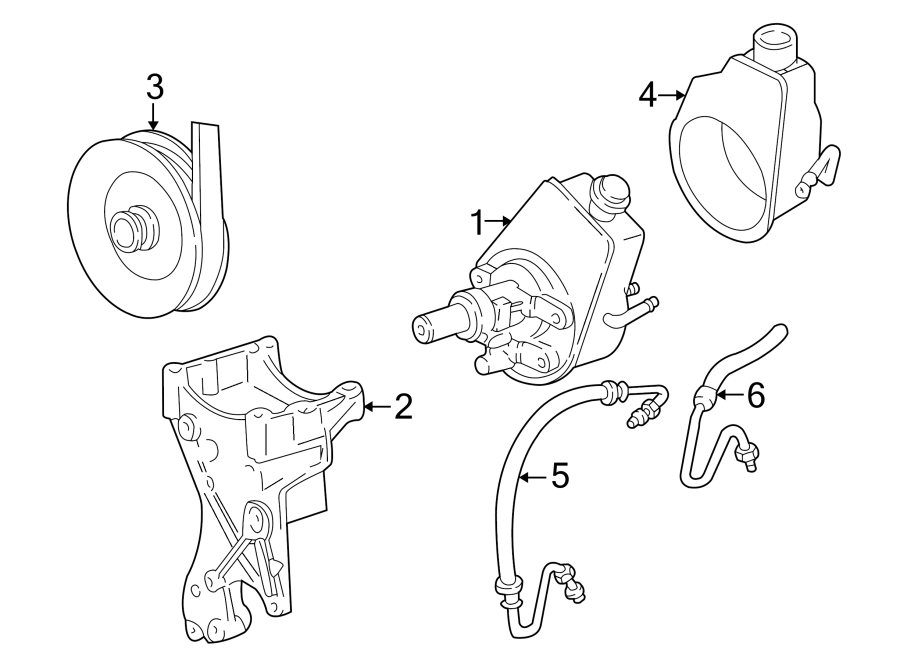 Diagram STEERING GEAR & LINKAGE. PUMP & HOSES. for your 2014 GMC Sierra 2500 HD 6.0L Vortec V8 CNG A/T 4WD WT Standard Cab Pickup Fleetside 