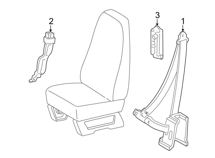 RESTRAINT SYSTEMS. FRONT SEAT BELTS.