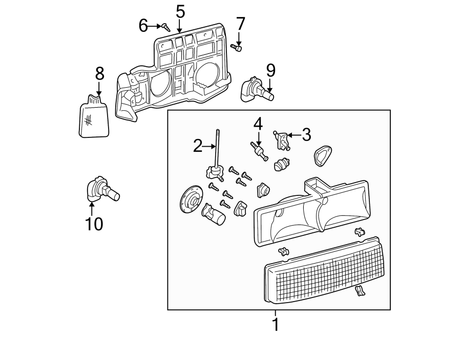 7FRONT LAMPS. HEADLAMP COMPONENTS.https://images.simplepart.com/images/parts/motor/fullsize/GG85630.png