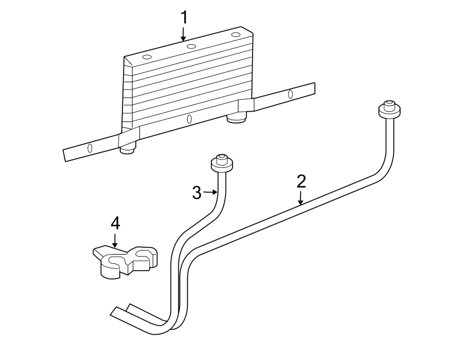 Diagram TRANS OIL COOLER. for your 2007 GMC Sierra 2500 HD WT Extended Cab Pickup 6.6L Duramax V8 DIESEL A/T RWD 