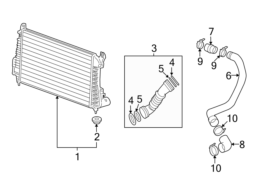 Diagram INTERCOOLER. for your Chevrolet Spark  