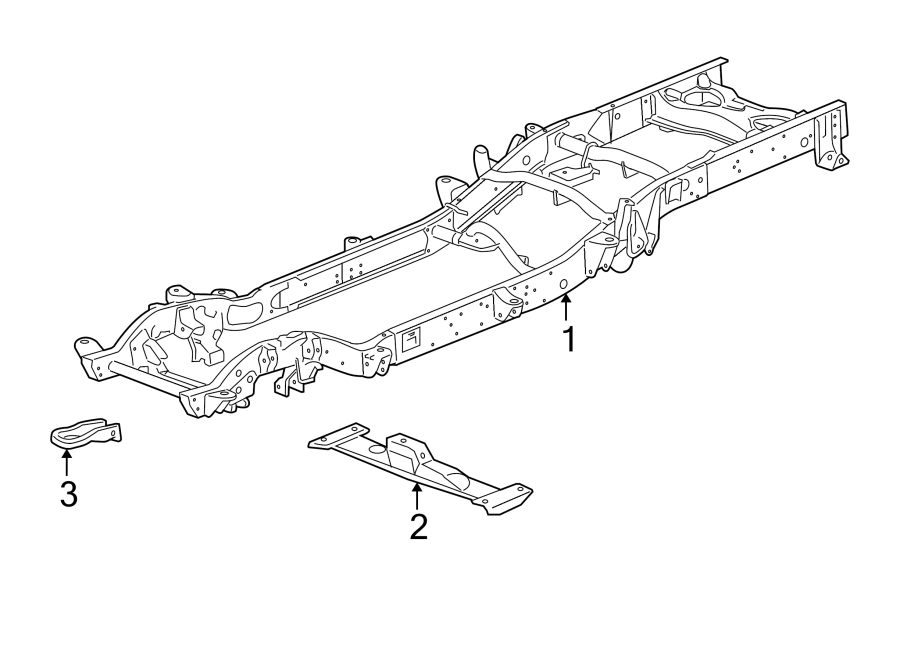 Diagram FRAME & COMPONENTS. for your 2017 Chevrolet Suburban    