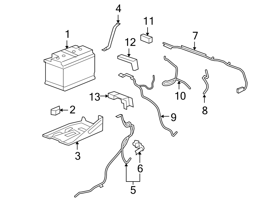 Diagram BATTERY. for your 2000 Chevrolet Tahoe    