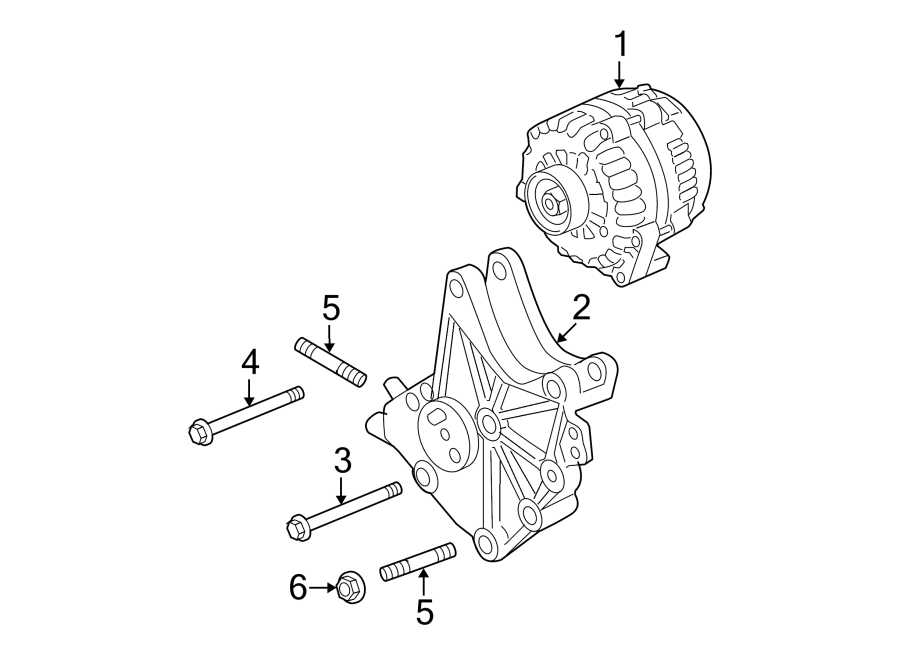 Diagram W/O dual alternator. for your 2013 GMC Sierra 2500 HD 6.0L Vortec V8 A/T 4WD SLE Standard Cab Pickup 