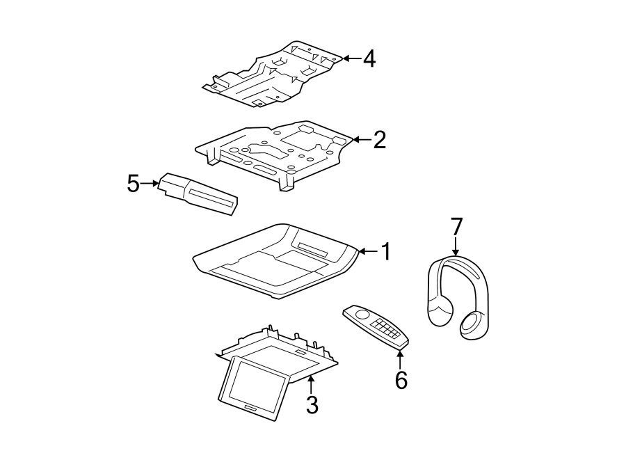 Diagram Entertainment system components. for your 2023 Chevrolet Tahoe    